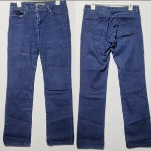 LEVI'S DEMI CURVE Women's Size 29 Jeans Modern Rise Straight Dark Blue Wash